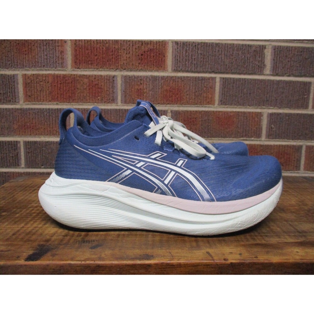 Asics Womens Gel Nimbus 27 Blue 1012B825 Running Shoes Sneakers Size 8